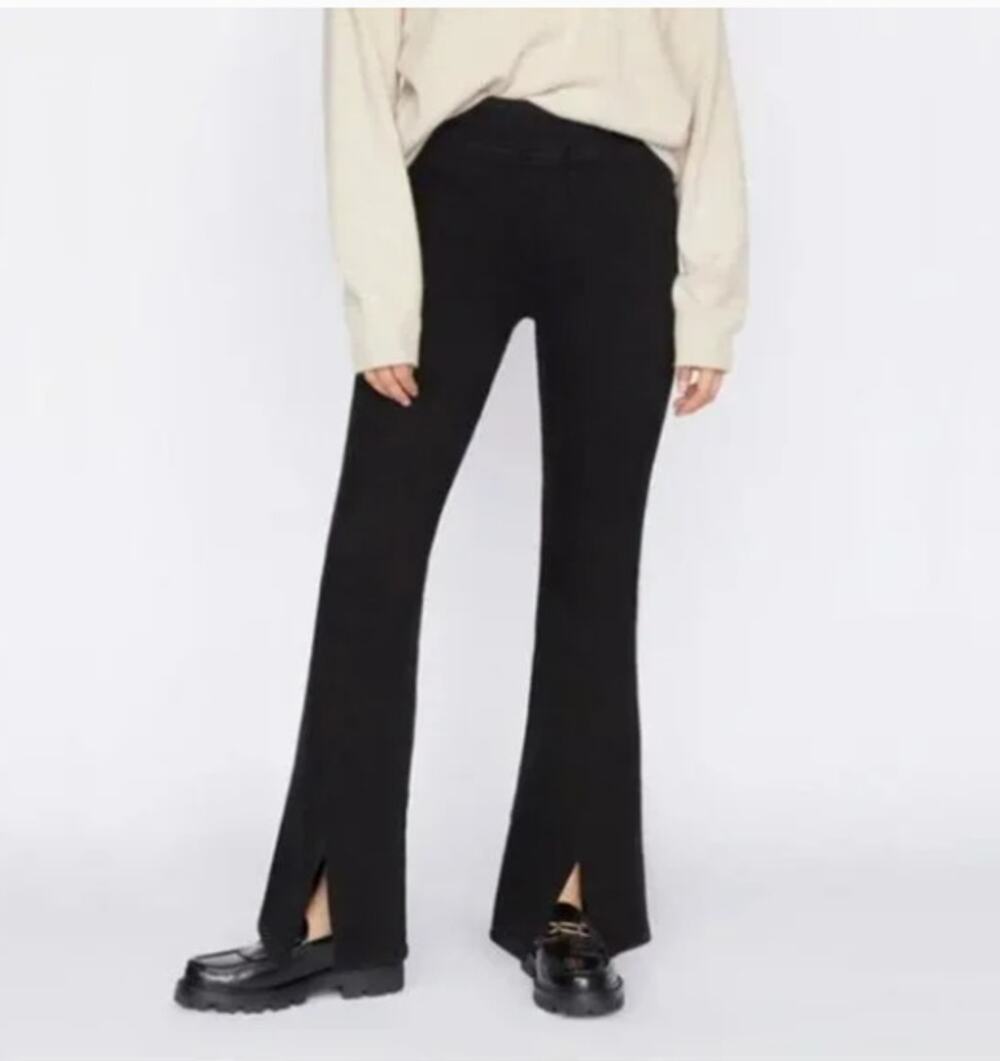 Frame The Jet Set Split Flare Jeans Pull On Blue Size 2